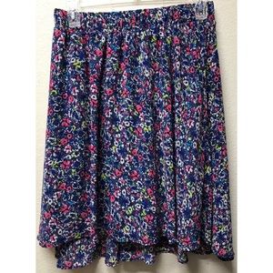 Torrid Floral chiffon skater skirt!